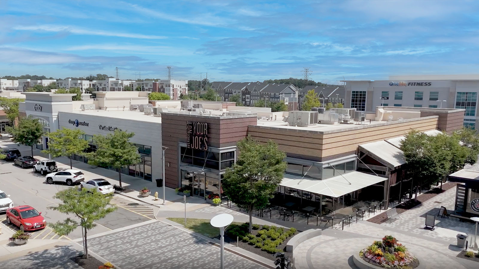 Current aerial view of Stonebridge at Potomac Town Center